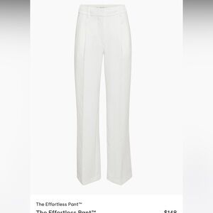 Aritzia effortless pant in white size 0 short